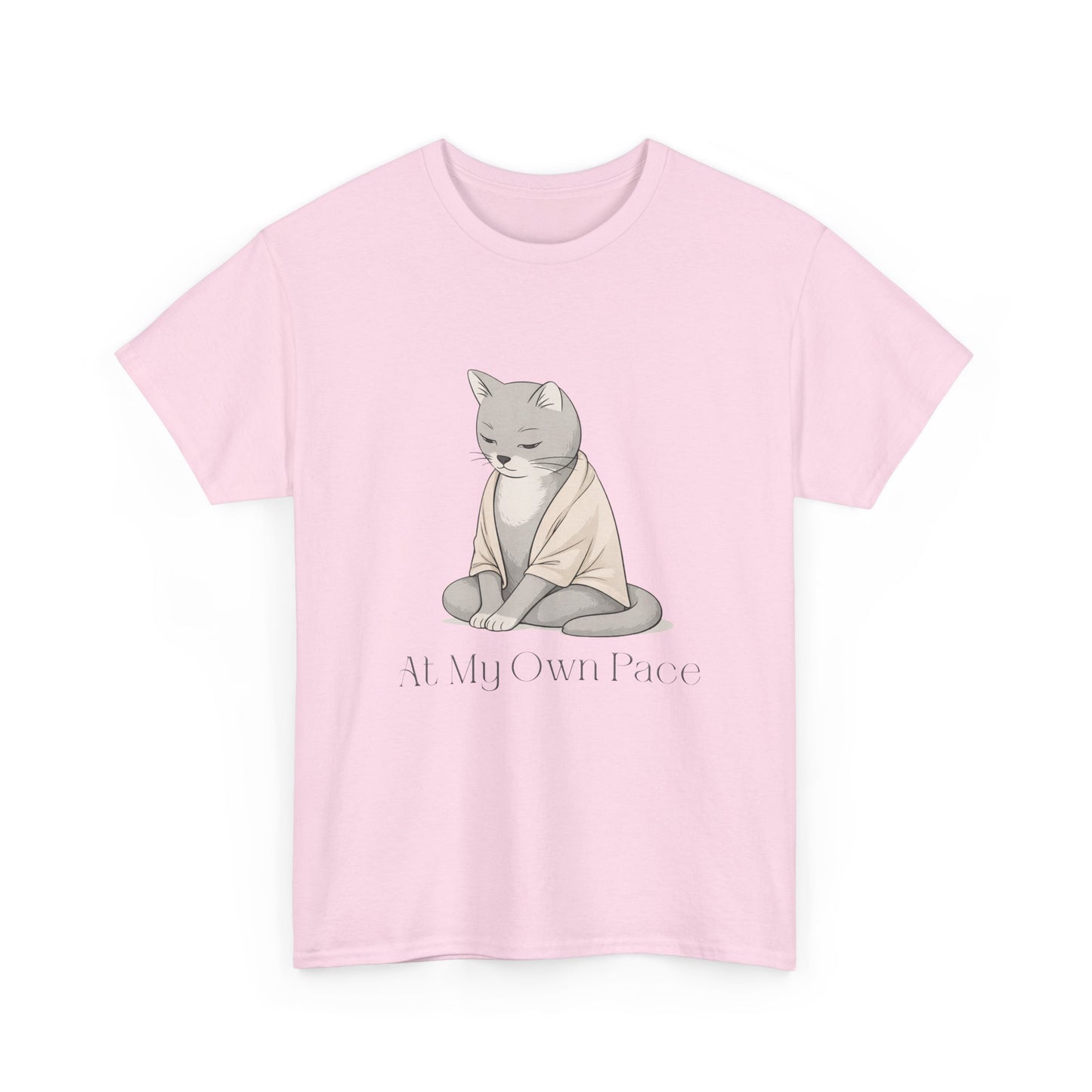 At My Own Pace Cat Graphic Tee — Soft Confidence Women’s Shirt