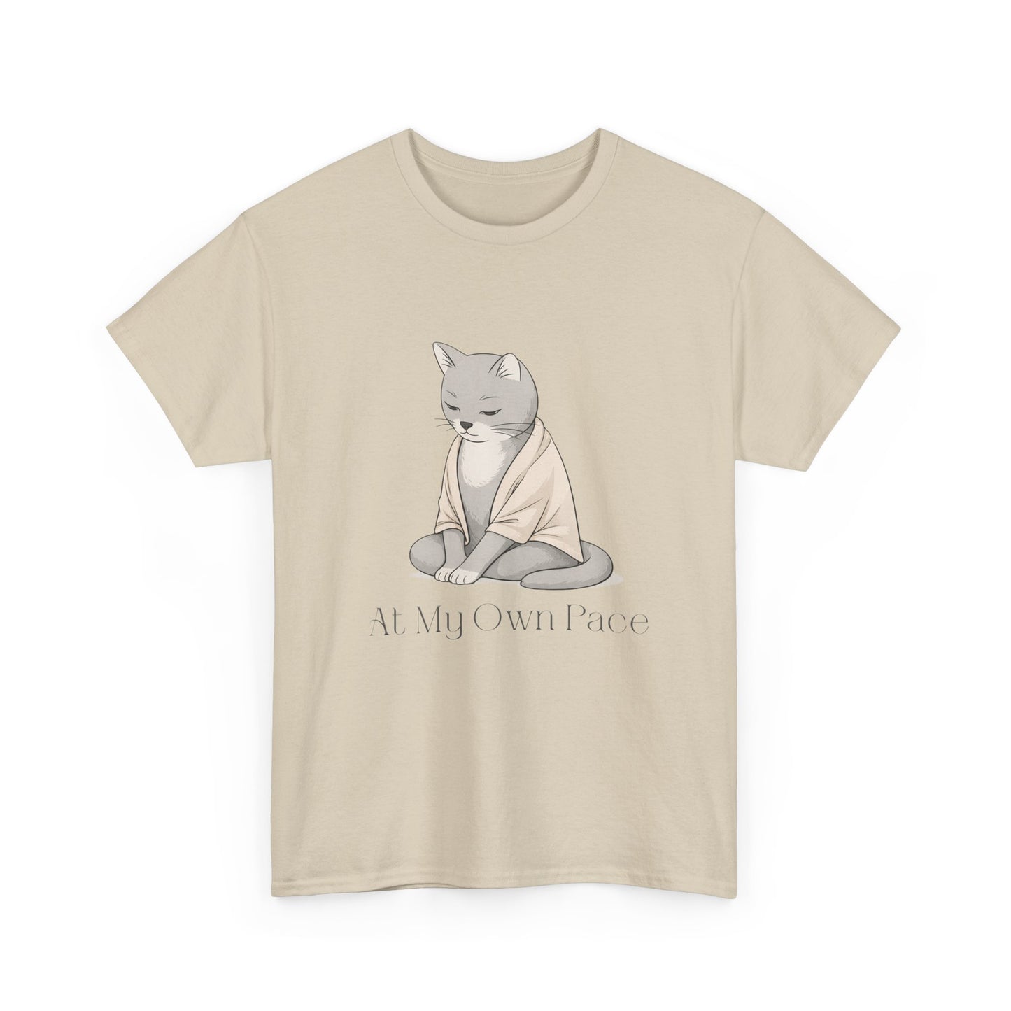 At My Own Pace Cat Graphic Tee — Soft Confidence Women’s Shirt