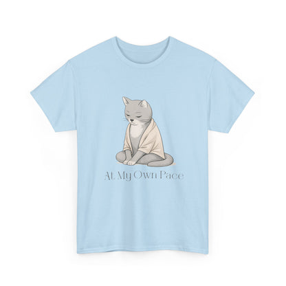 At My Own Pace Cat Graphic Tee — Soft Confidence Women’s Shirt