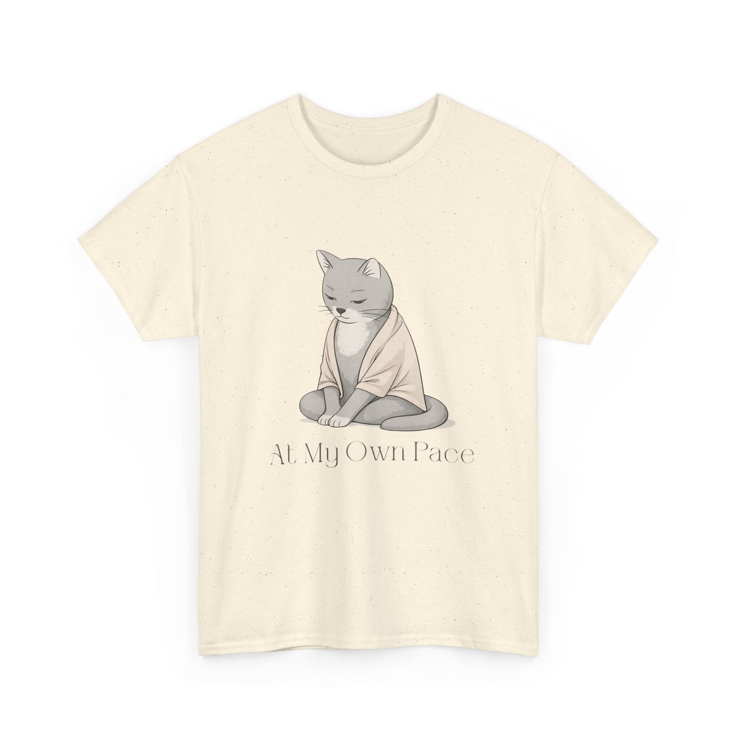 At My Own Pace Cat Graphic Tee — Soft Confidence Women’s Shirt