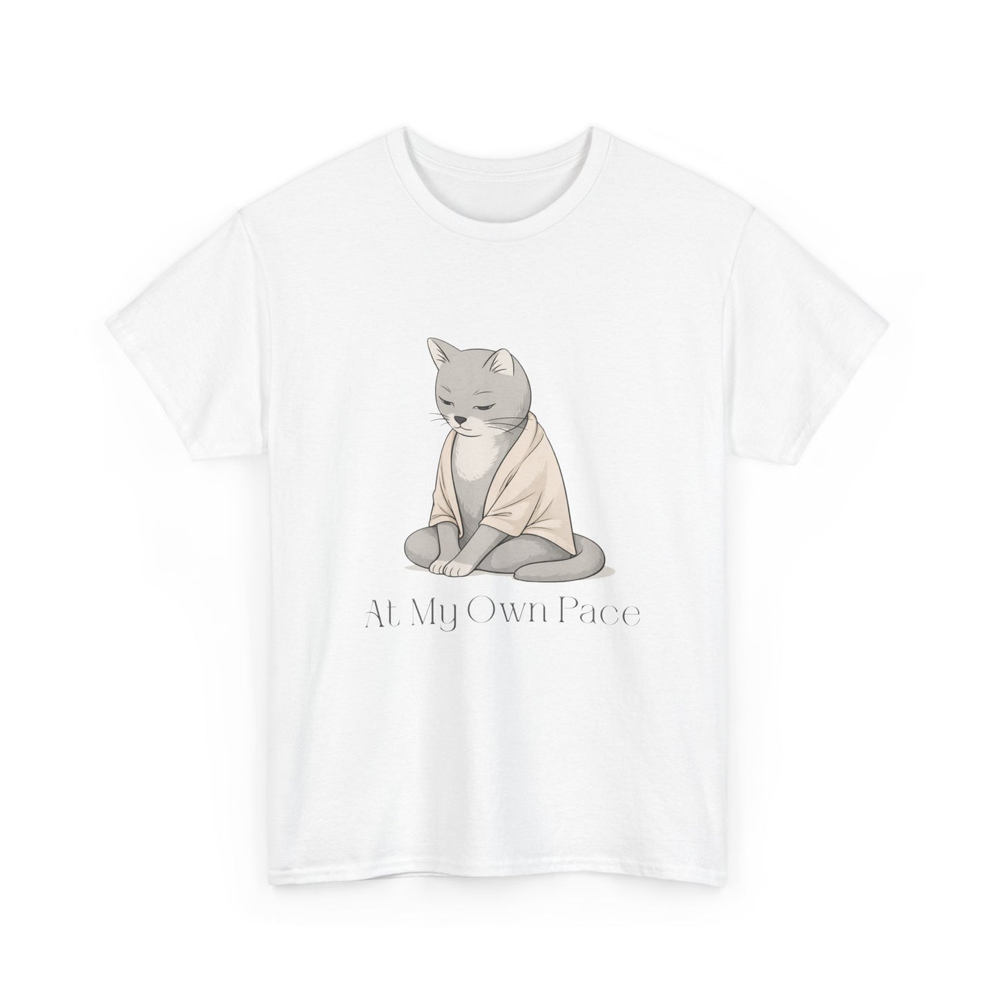 At My Own Pace Cat Graphic Tee — Soft Confidence Women’s Shirt