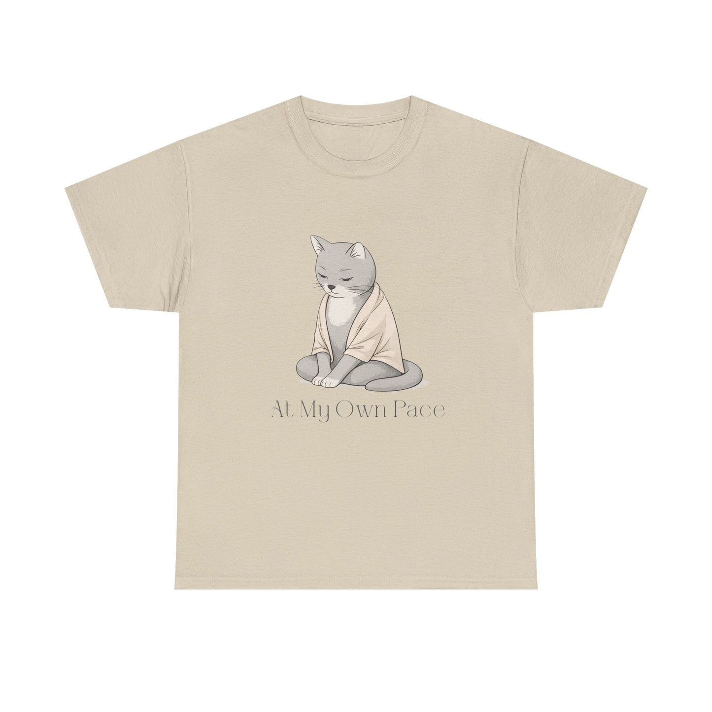 At My Own Pace Cat Graphic Tee — Soft Confidence Women’s Shirt